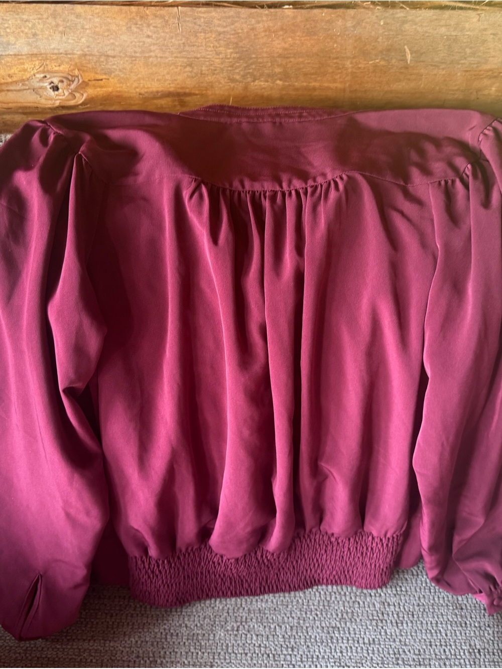 Karl Lagerfeld Raspberry Button-Up Blouse - Picture 2 of 2